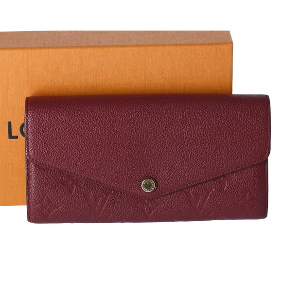 Louis Vuitton Portefeuille Sarah Monogram Empreinte Long Wallet M62213 Raisin - Picture 1 of 6